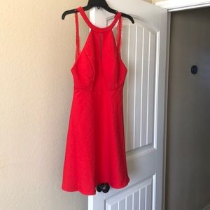 red short formal dress